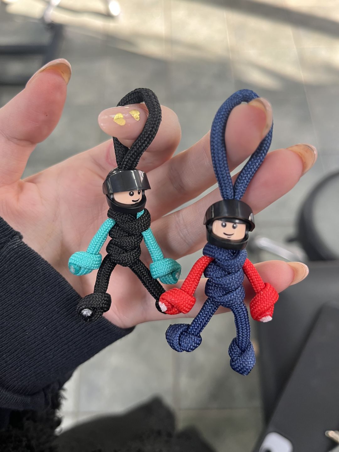 Customer photo review of Mercedes F1 Paracord Buddy Keychain