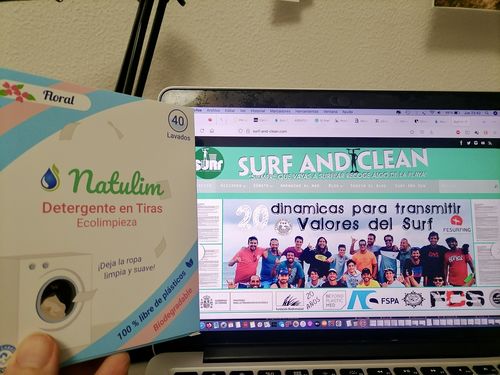 Customer photo review of Eco-Tiras de Detergente 40 lavados Natulim