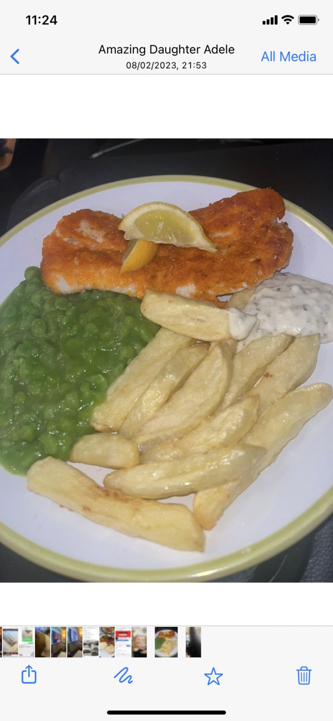 Customer photo review of Haddock Block  105/115g 4.54kg