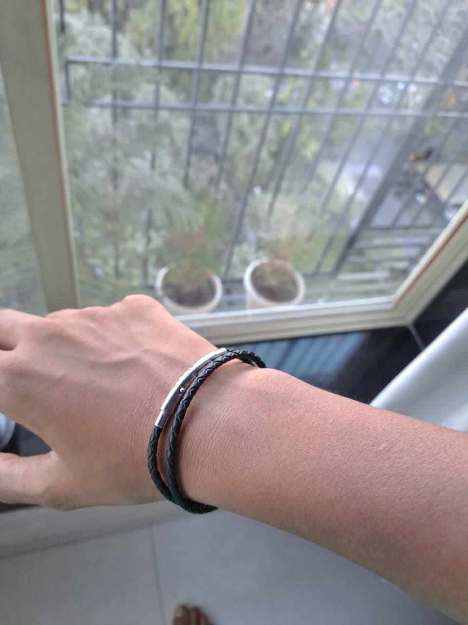 Customer photo review of Personalised Duo Link Bracelet