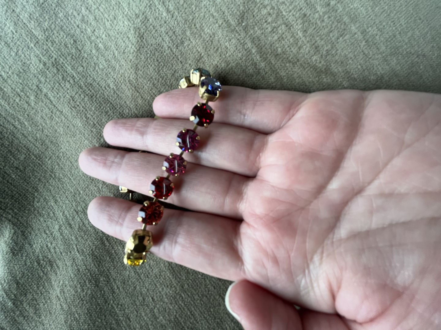 Customer photo review of Arista Bracelet in Cosmic Ombré