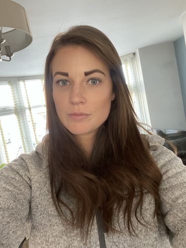 Customer photo review of Invisible Wire Human Hair Extension - Coffee Biscuit