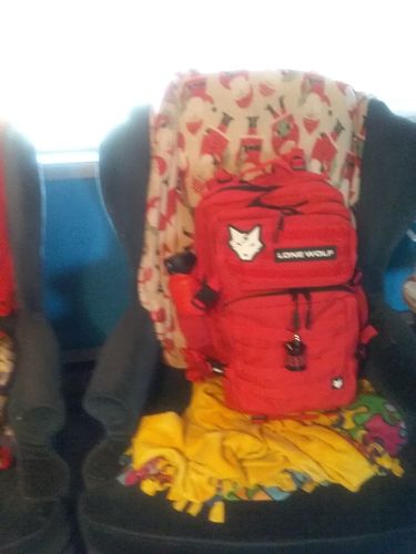 Customer photo review of Gen 2 Red 45L Backpack