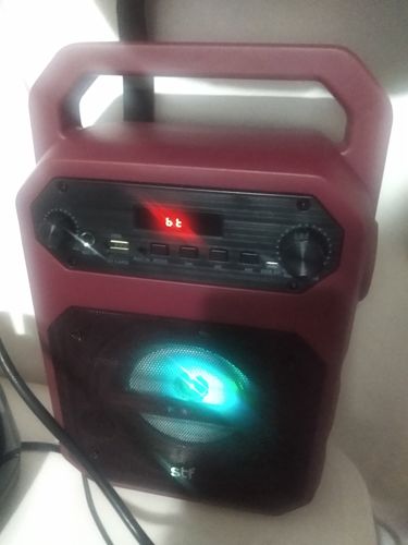 Customer photo review of Bocina inalámbrica portátil | STF Joy 4 | 4" pulgadas Rojo