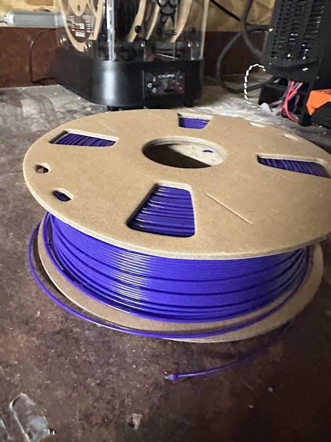 Customer photo review of Violet PETG Filament 1.75mm