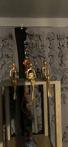 Customer photo review of Golden Abstract Figurines