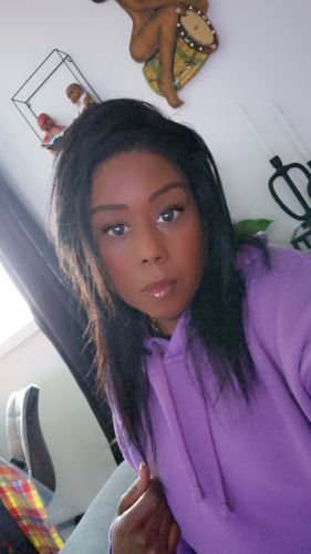 Customer photo review of Front lace 13x4" Body Wave Brun Foncé