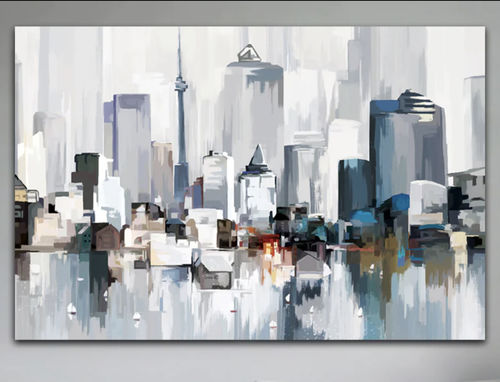 Customer photo review of 'Abstract Toronto' Framed Canvas