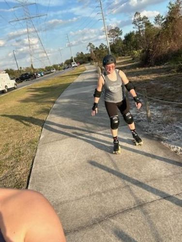 Customer photo review of Quadstar Carbon Roller Derby Skates