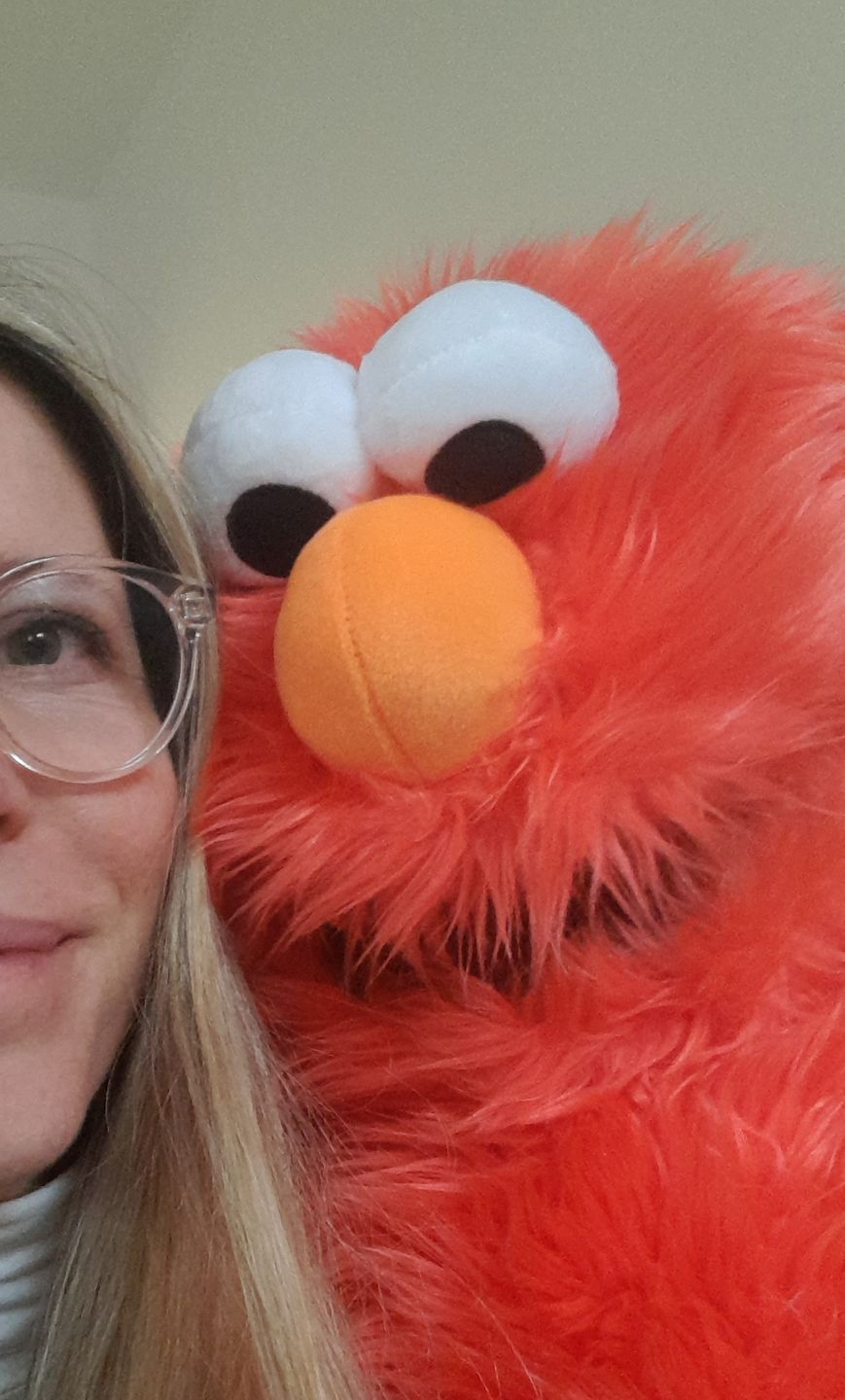 Customer photo review of Elmo Marionnette Sesame Street