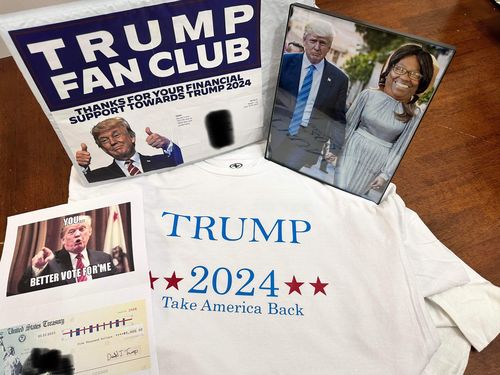 Customer photo review of Donald Trump Fan Club Prank Package