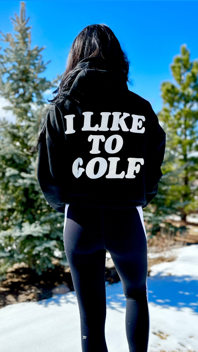 Customer photo review of I Like To Golf Hoodie