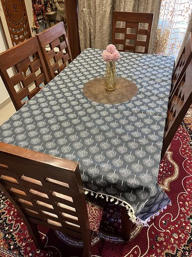 Customer photo review of High Quality Cotton Linen Table Cover