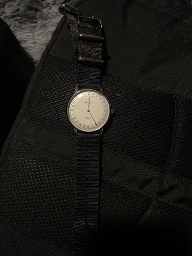 Customer photo review of First Season Silver White with Black NATO