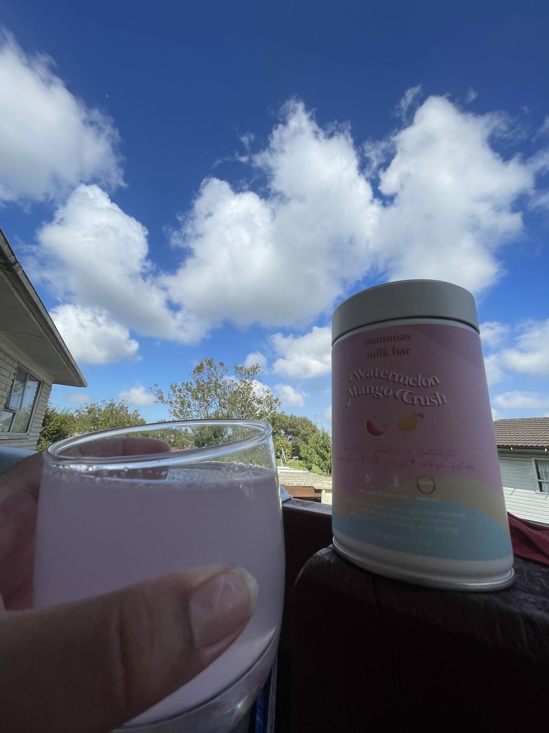 Customer photo review of Watermelon Mango Crush Hydration Electrolyte Drink with Verisol® Collagen