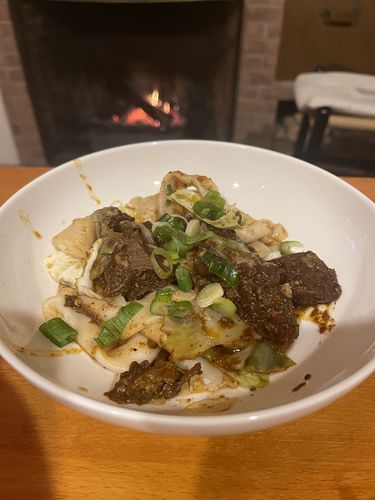 Customer photo review of [N2] Spicy & Tingly Beef Muscle Hand-Ripped Noodles Meal Kit (4 Servings)