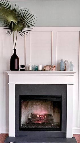 Customer photo review of Dimplex Revillusion 30 inch Built-In Electric Firebox | Weathered Concrete