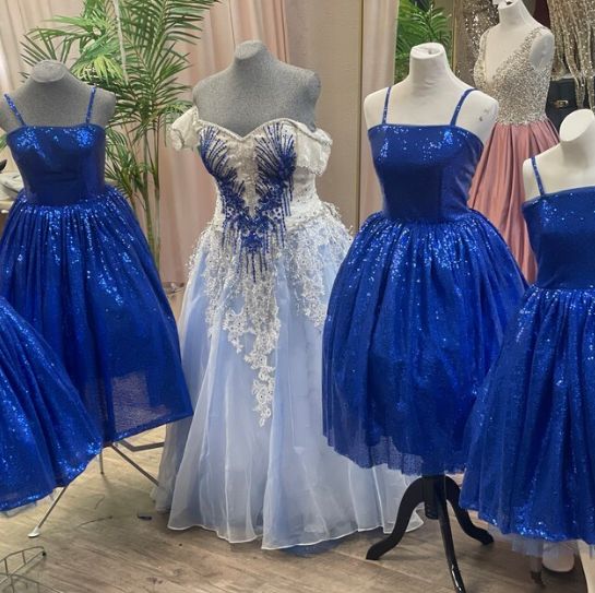 Customer photo review of Royal Blue Sequin on  Velvet