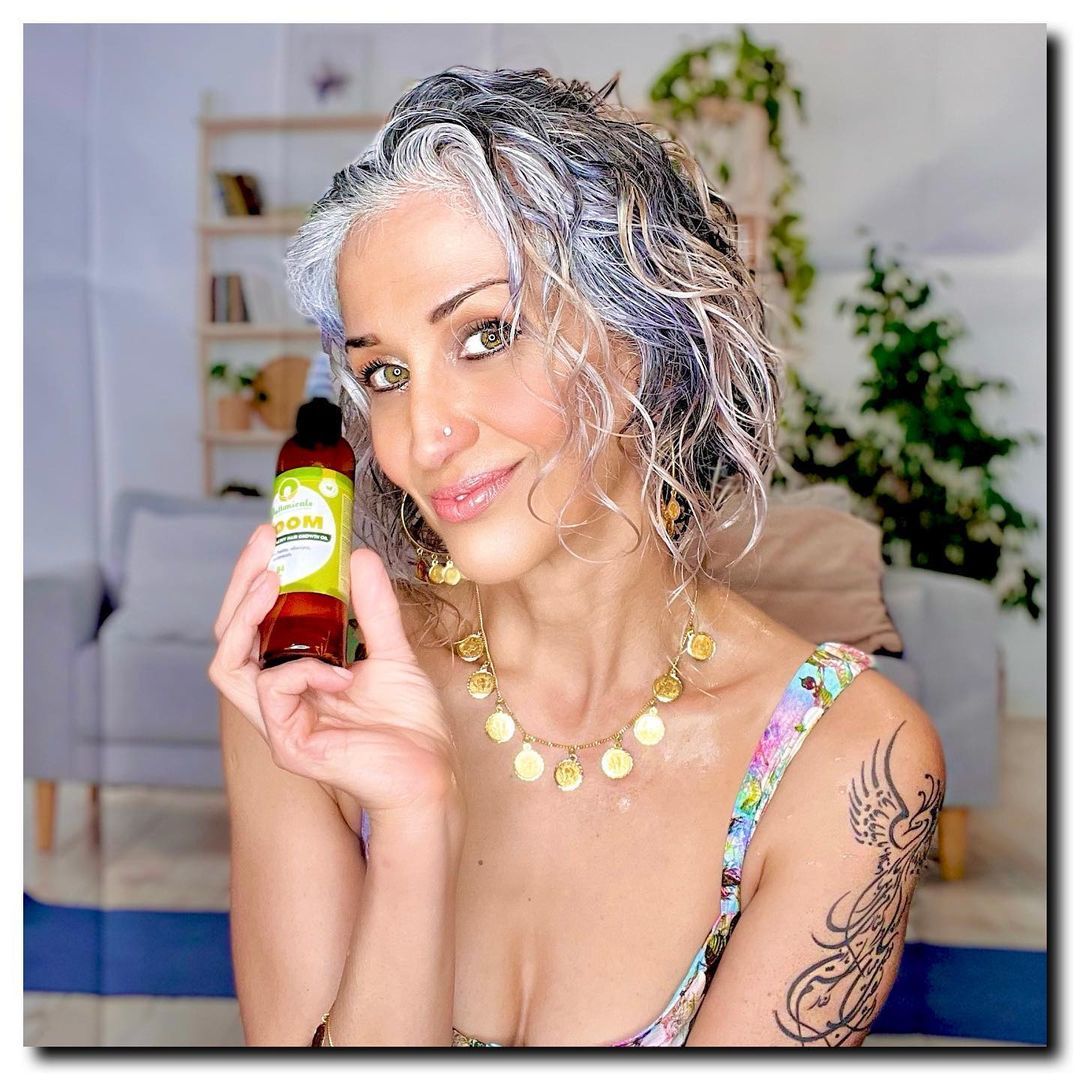 Customer photo review of Bloom- Supa Potent Healthy Hair Growth Oil