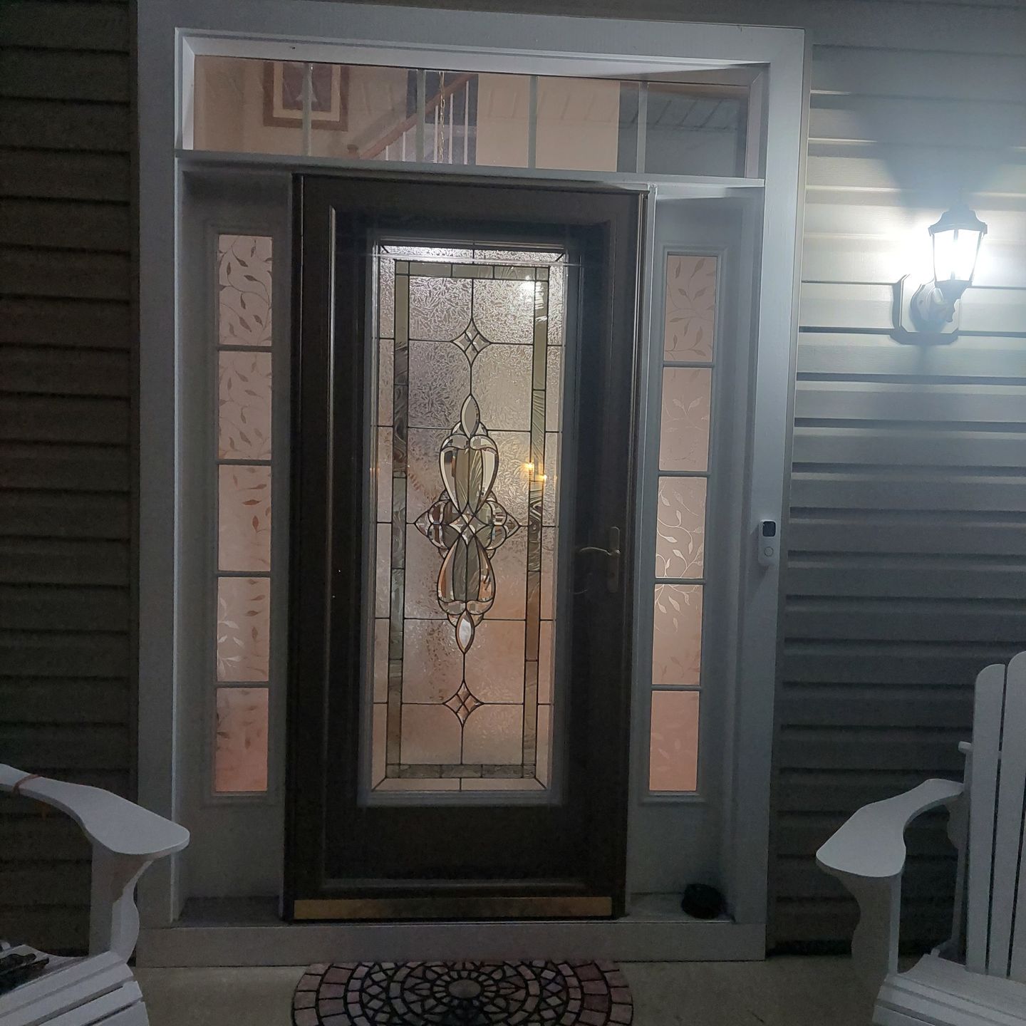 Customer photo review of Wexford Glass and Frame Kit (Full Lite 24" x 66" Frame Size)