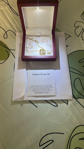 Customer photo review of Collier Amour Éternel - À la femme de ma vie - N'oublie Jamais...