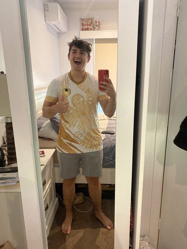 Customer photo review of Mens Mystery Football Shirt