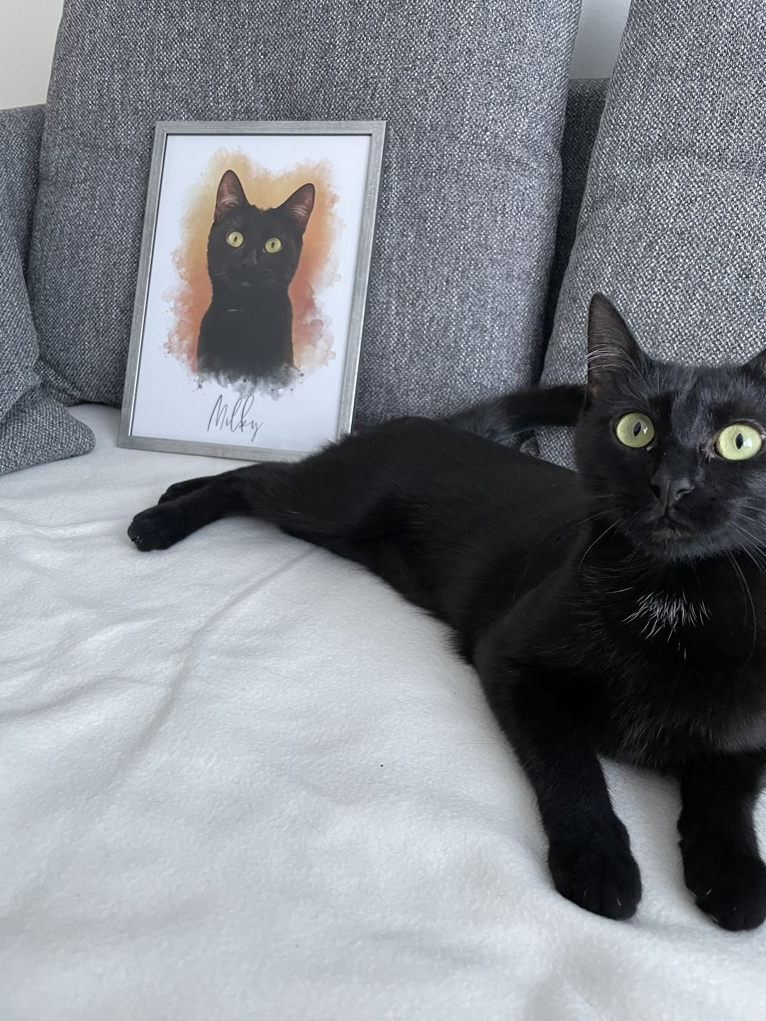 Customer photo review of Portrait deines Tieres im Wasserfarben-Stil