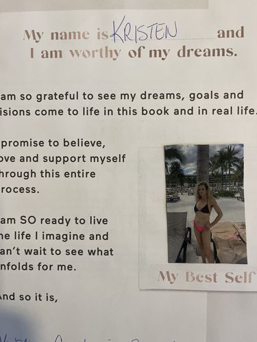 Customer photo review of Vision Board Kit [BLACK]