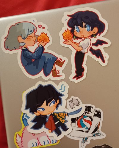 Customer photo review of Howl and Sophie Stickers