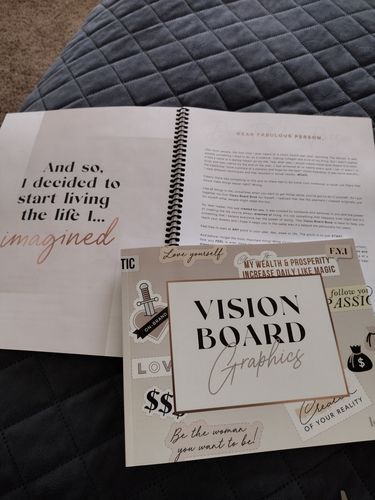 Customer photo review of Vision Board Kit