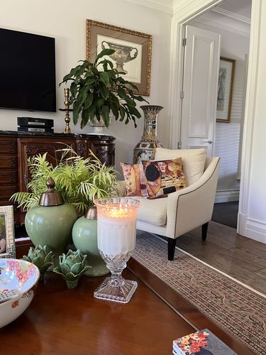 Customer photo review of Crystal Vase Candle - Orange Flower & Coconut