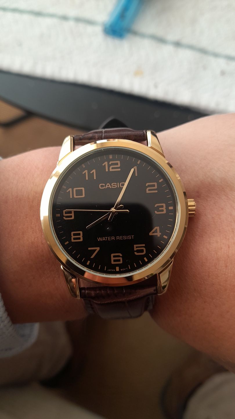 Customer photo review of Reloj Casio Análogo MTP-V001GL-1BUDF Negro Correa de Cuero