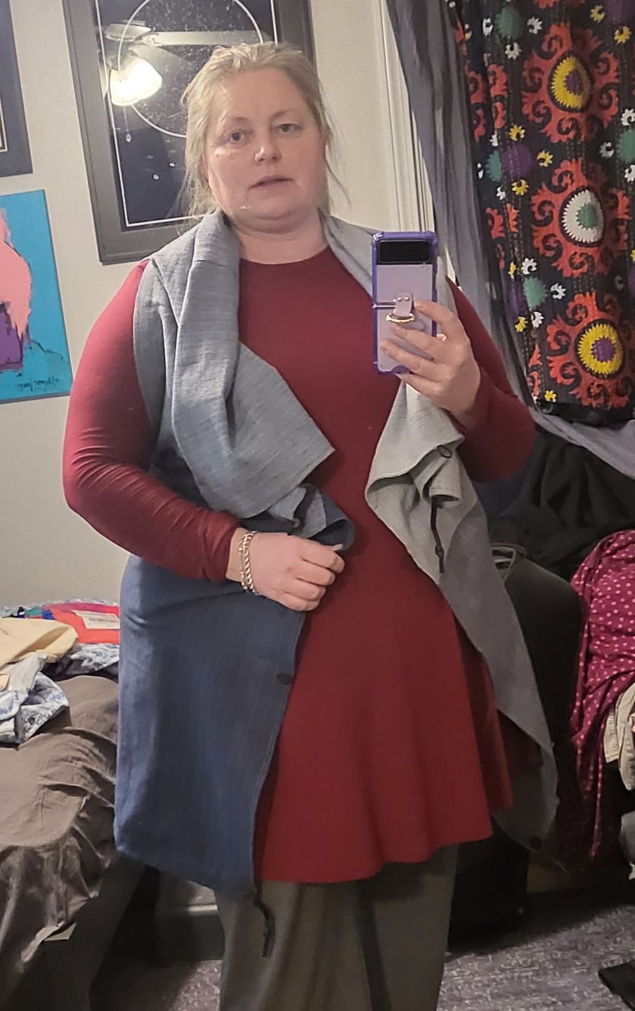 Customer photo review of NEW! COTTON Cape Equal Blue