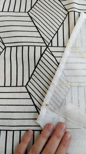 Customer photo review of High Quality Cotton Linen Table Cover