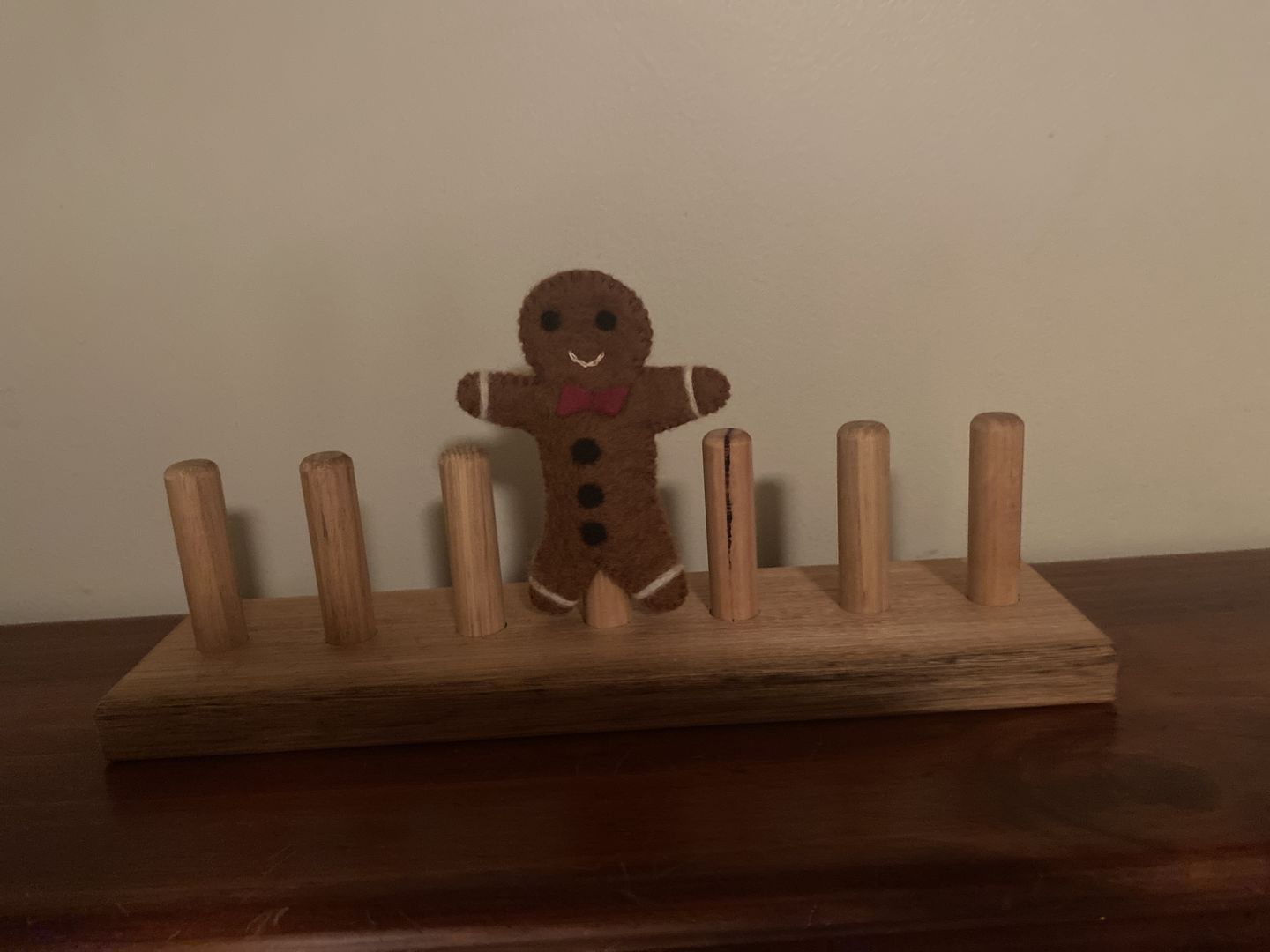 Customer photo review of Finger Puppet Stand (7 rods) Made in Australia