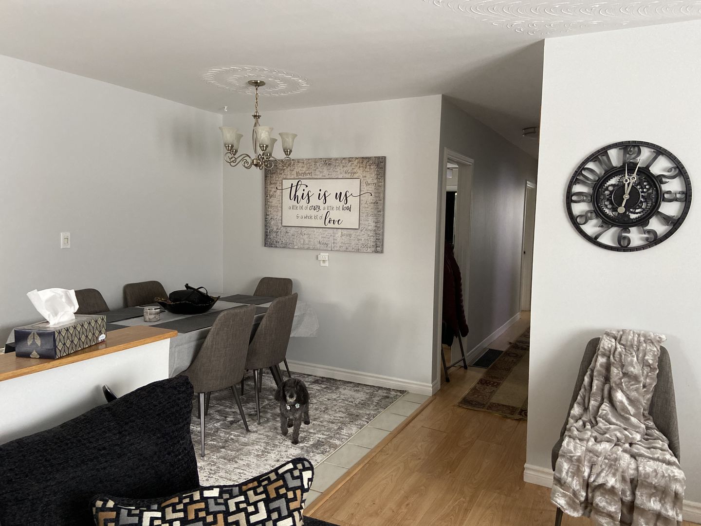Customer photo review of Personalized "This Is Us" With Names on Background Premium Canvas