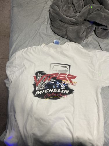 Customer photo review of Vintage Michelin Challenge Series 2001 Viper Days T Shirt Size XL