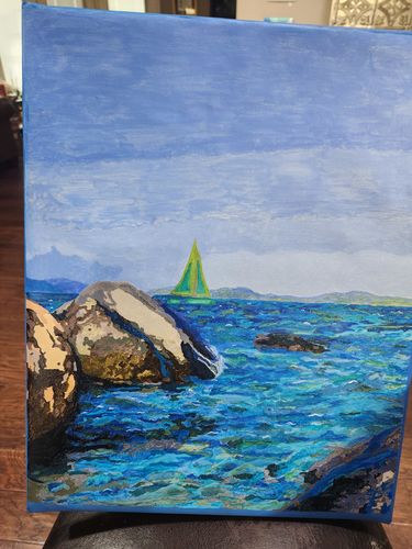 Customer photo review of Custom Paint by Number Kit