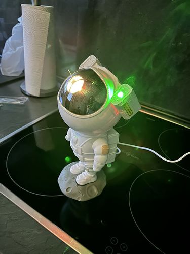 Customer photo review of Astronaut Galaxy Projector