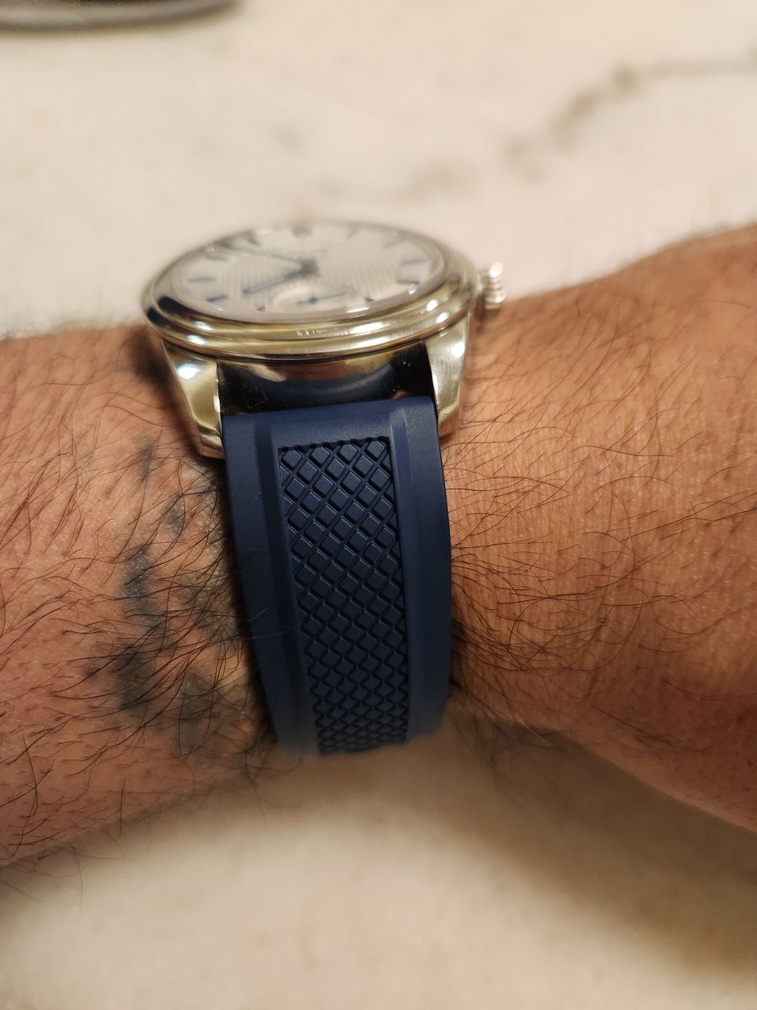Customer photo review of Crosshatch Rubber - Blue