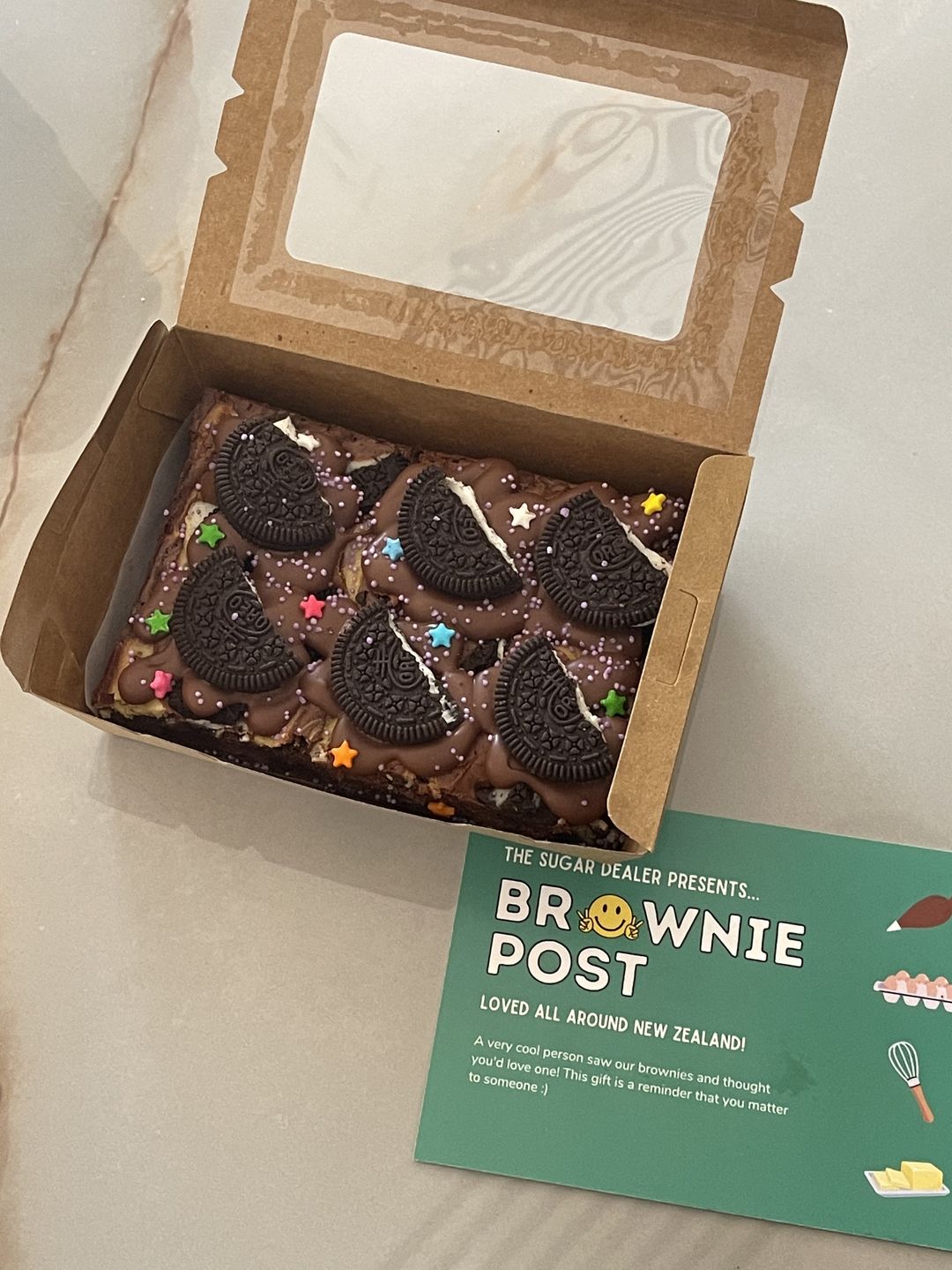 Customer photo review of Mini cheesecake brownie