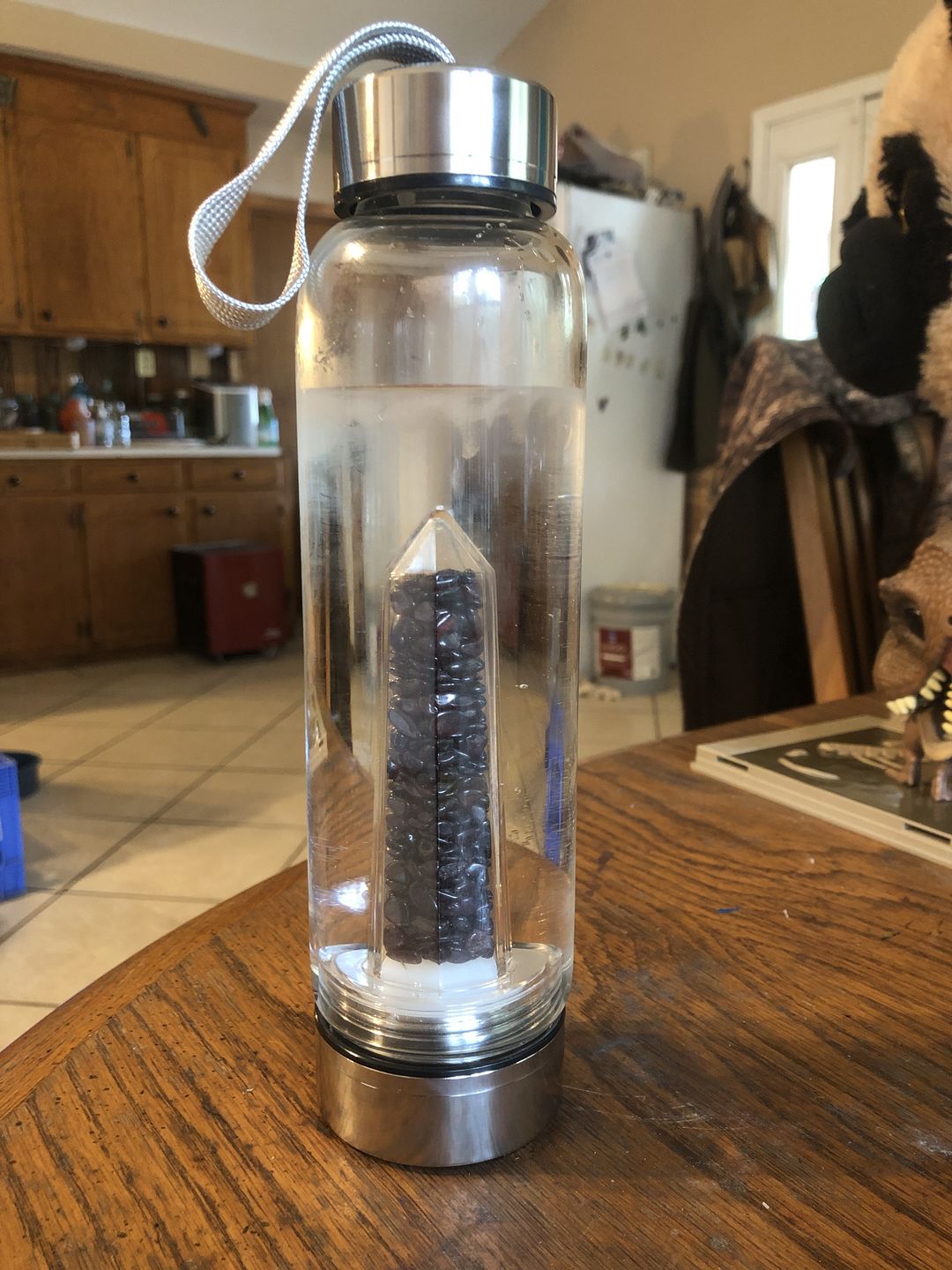 Customer photo review of Crystal Elixir Water Bottle