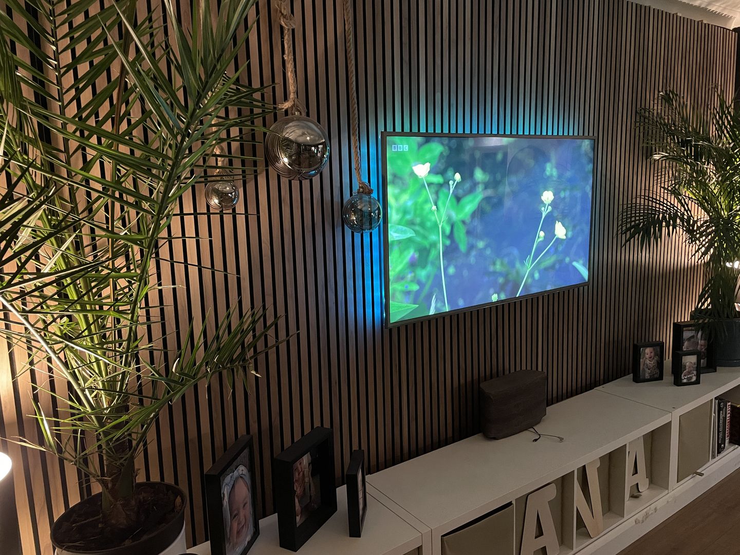 Customer photo review of SlatWall Acoustic Walnut