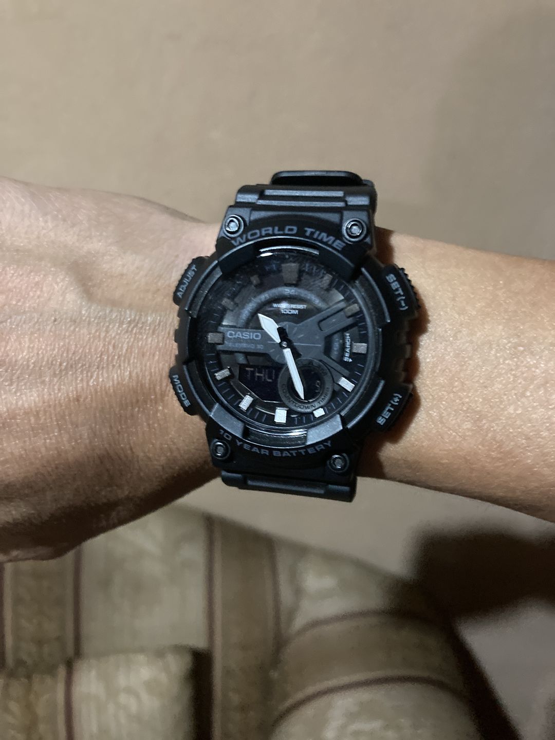 Customer photo review of Reloj Casio Análogo-Digital Vintage AEQ-110W-1BVDF Negro