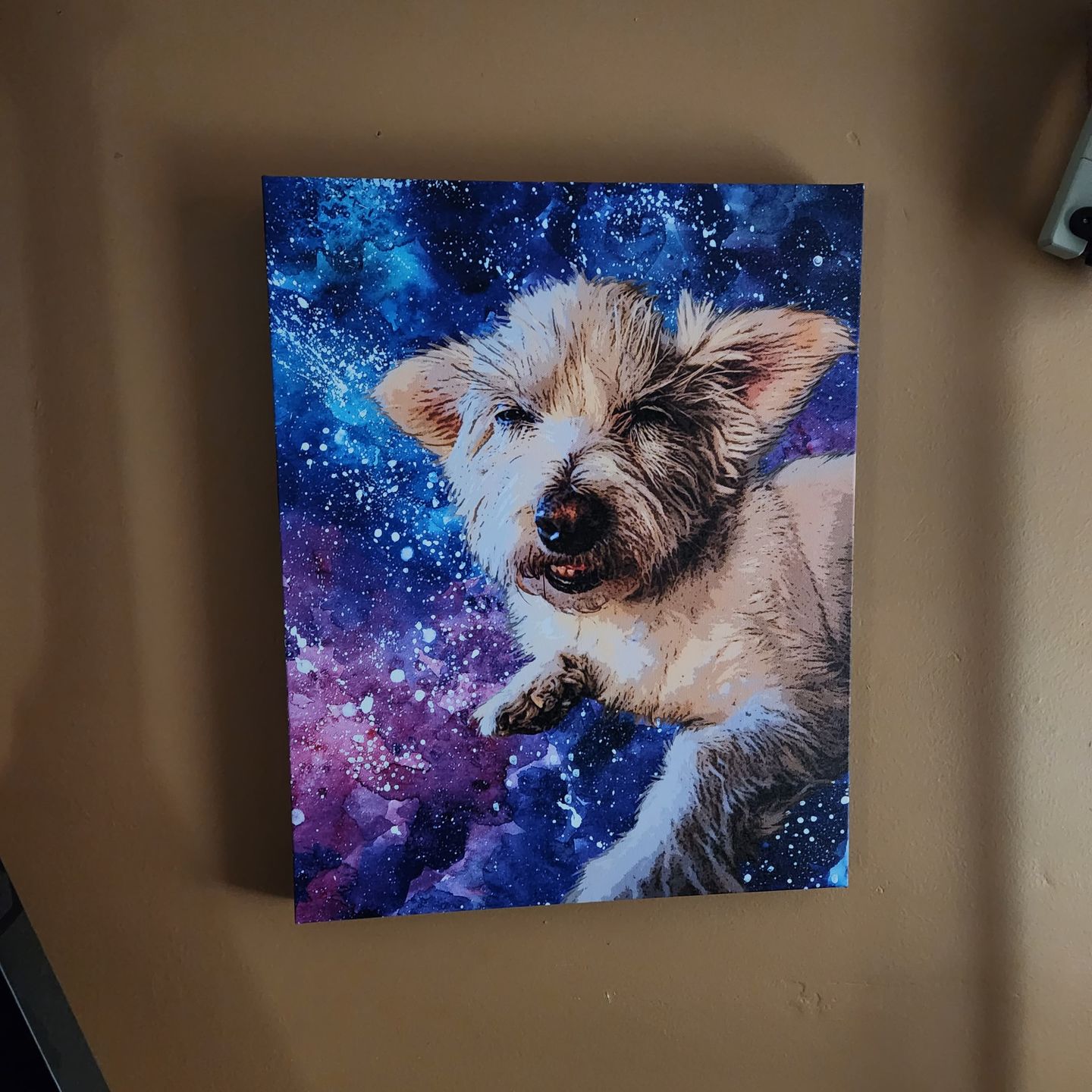 Customer photo review of Custom Pet Art Canvas Wrap