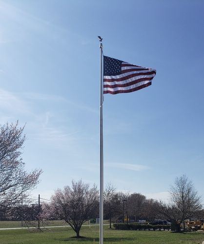 Customer photo review of 8x12ft 2-ply polyester American Flag