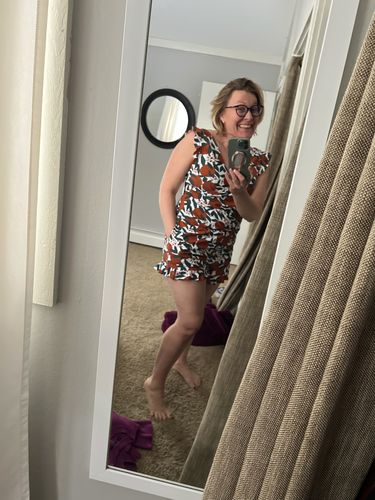 Customer photo review of ginger swim romper