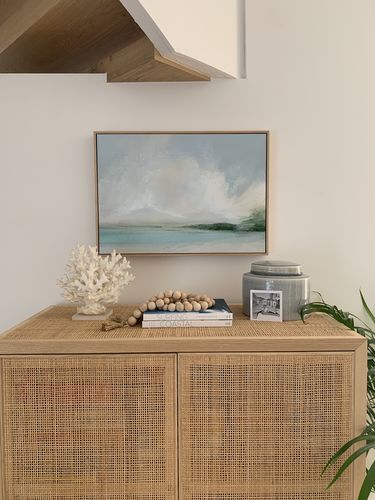 Customer photo review of The Lagoon by Dan Hobday | Framed Canvas