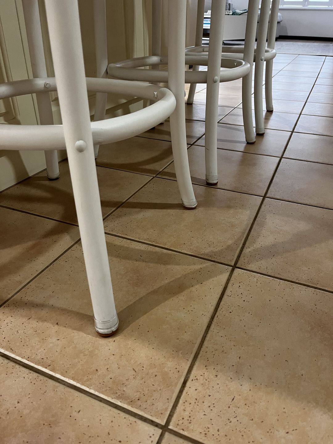 Customer photo review of Groovy Silicone Felt Chair Leg Glides