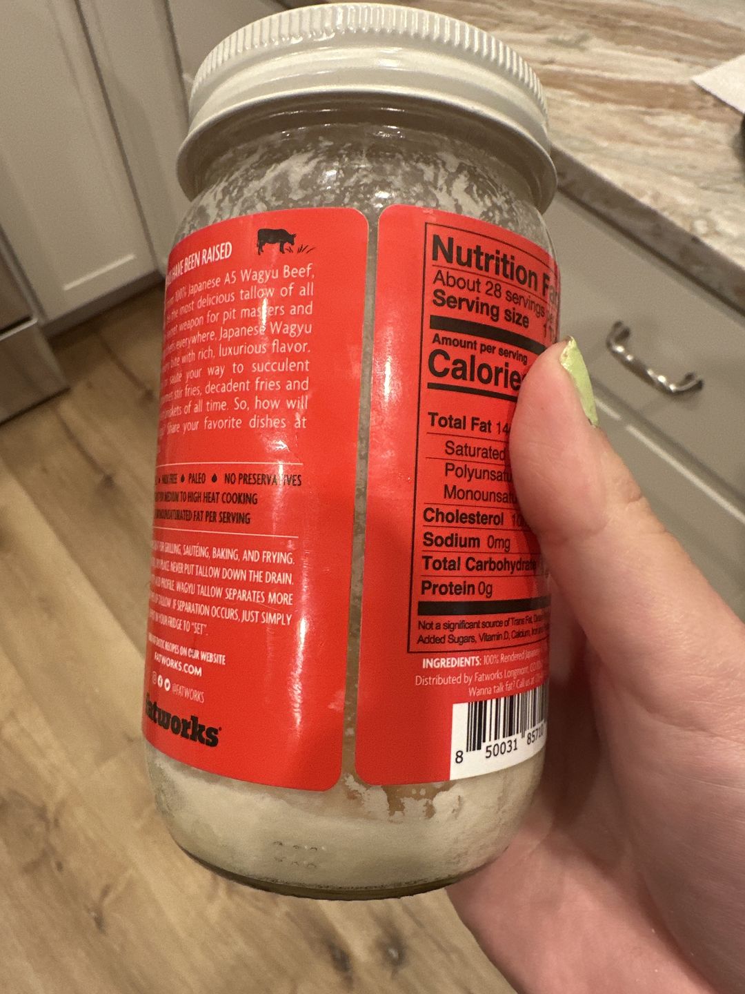 Customer photo review of Japanese Wagyu Tallow 14 OZ